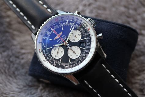 breitling navitimer 01 thickness|Breitling Navitimer 01 used.